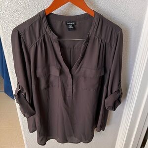 TORRID Grey Blouse